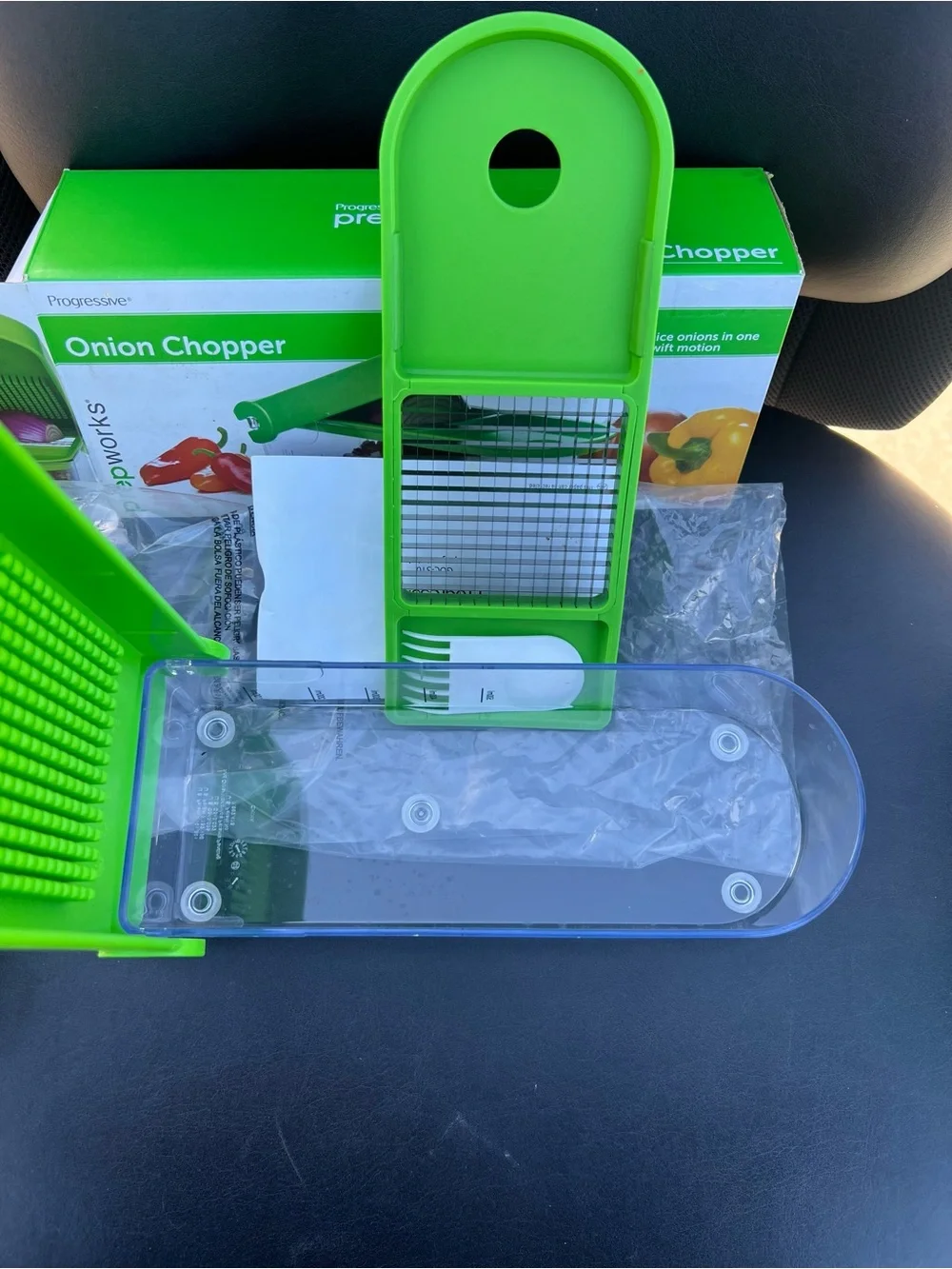 Green Multi-Function Vegetable Chopper with Storage